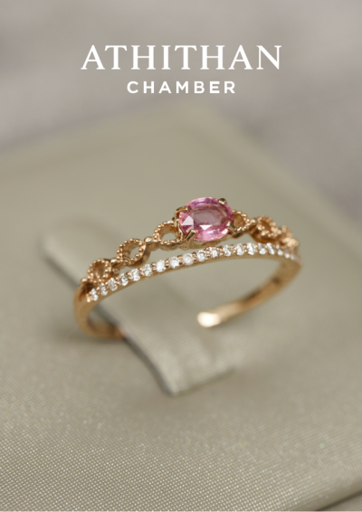 Padparadscha Sapphire Ring