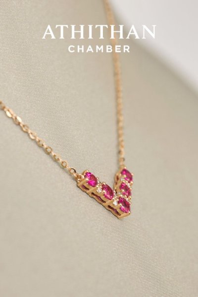 VIVID ARC - Ruby Necklace