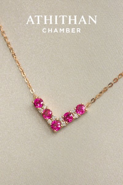 VIVID ARC - Ruby Necklace