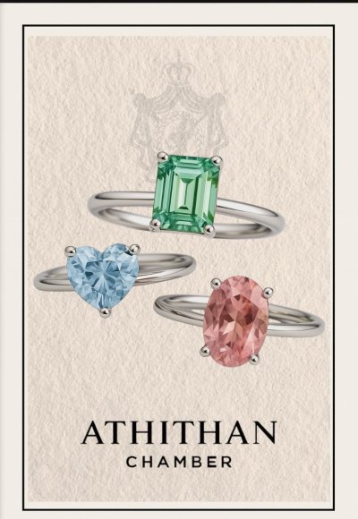 HOUSE OF PADPARADSCHA SOLITAIRE RING