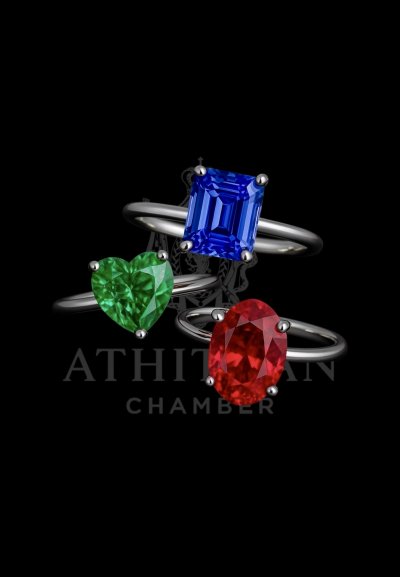 HOUSE OF PADPARADSCHA SOLITAIRE RING