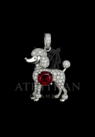 POODLE PENDANT NECKLACE