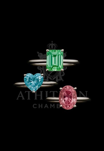 HOUSE OF PADPARADSCHA SOLITAIRE RING