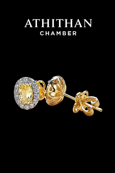 Yellow Sapphire Earring