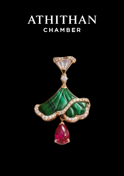 Ruby, Malachite & Mother of Pearl Necklace