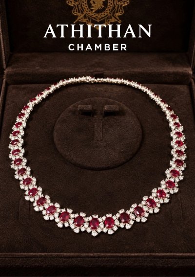 Magnificent NO-Heated Natural BURMA RUBY Necklace