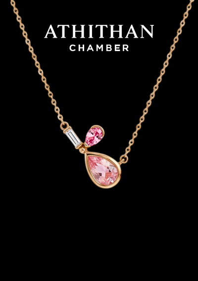 BEAUTY POTION Padparadscha Sapphire Pendant Necklece