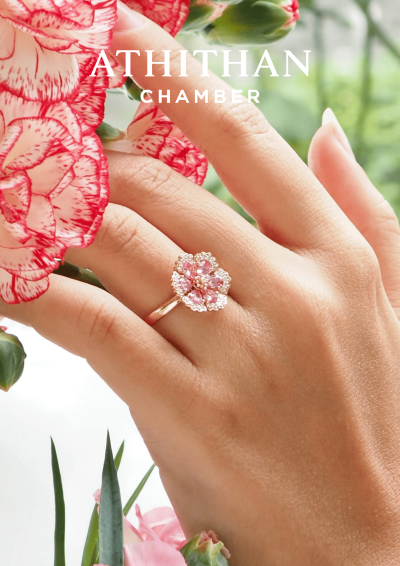 DIANTHUS Padparadscha Sapphire Ring DIANTHUS Padparadscha Sapphire Ring