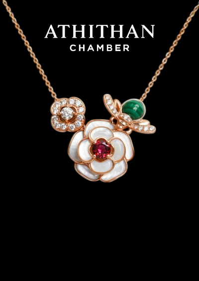 Garnet & Mother of Pearl Necklace