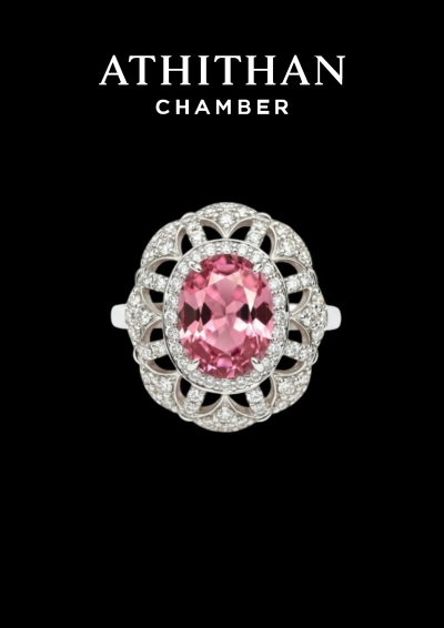 ROYAL BANQUET Padparadscha Sapphire Ring ROYAL BANQUET Padparadscha Sapphire Ring