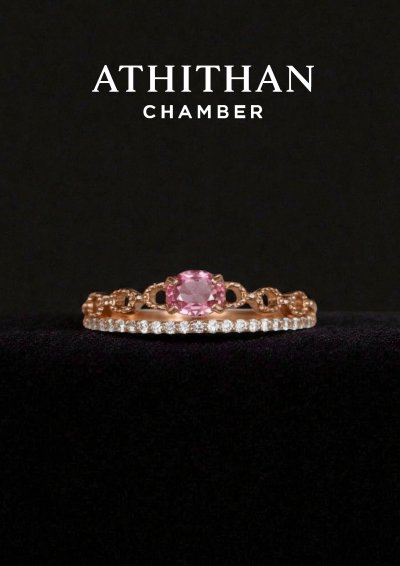 SUNRISE PADPARADSCHA  Sapphire Ring