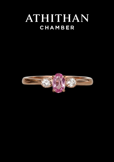 Padparadscha Sapphire Ring