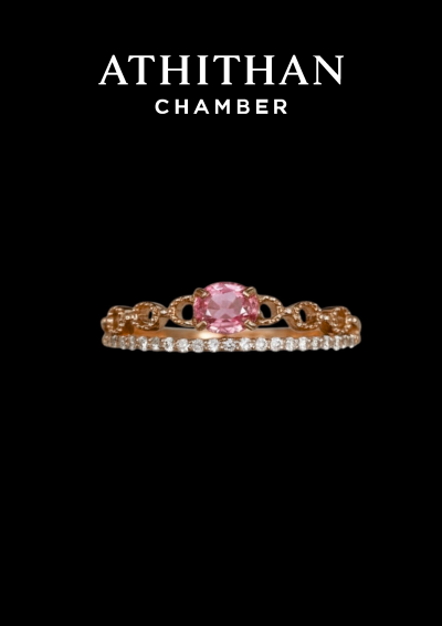 Padparadscha Sapphire Ring