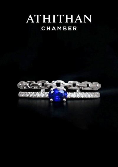 Royal Blue Sapphire FOREVER BOND Ring