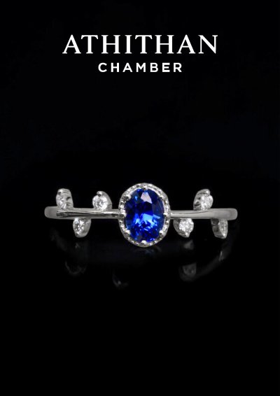 Royal Blue Sapphire LAUREL Ring