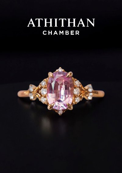 THE ENTRY OF SPRING Pink Sapphire Ring