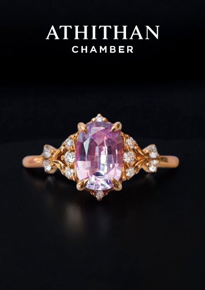 THE ENTRY OF SPRING Violet Sapphire Ring