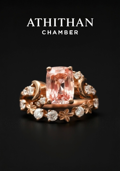 MEADOW CROWN Padparadscha Sapphire Ring