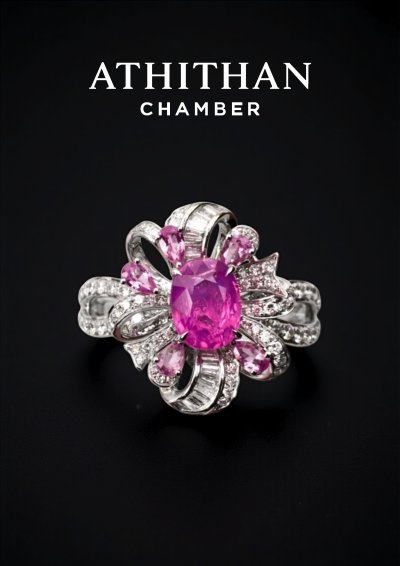 REGINA FLORA Padparadscha Sapphire Ring