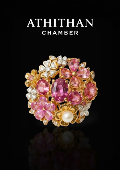 SPRING WHISPER Padparadscha Sapphire Ring SPRING WHISPER Padparadscha Sapphire Ring