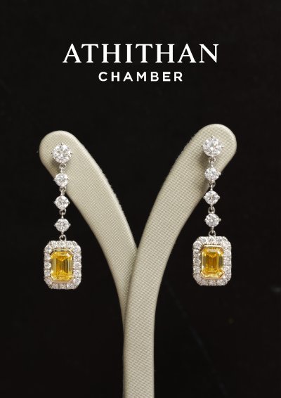 Yellow Sapphire Earrings