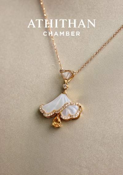 Yellow Sapphire & Mother of Pearl Necklace