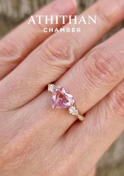 Padparadscha Sapphire Ring