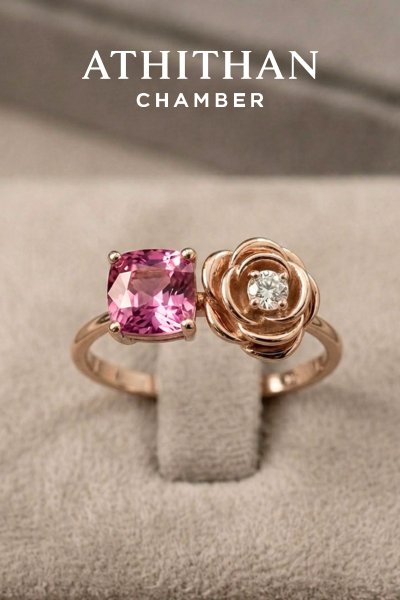 ROSIE RING Padparadscha Sapphire Ring