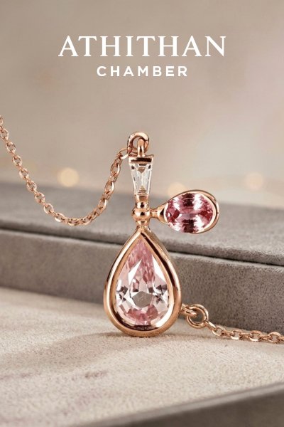 BEAUTY POTION Padparadscha Sapphire Pendant Necklace