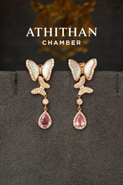 BUTTERFLY DROP EARRINGS