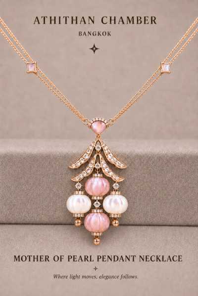 Mother of Pearl Pendant Necklace