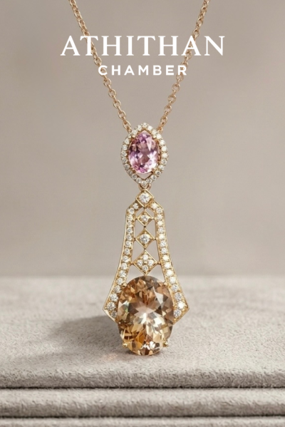 ROYAL CRAVAT Morganite Pendant