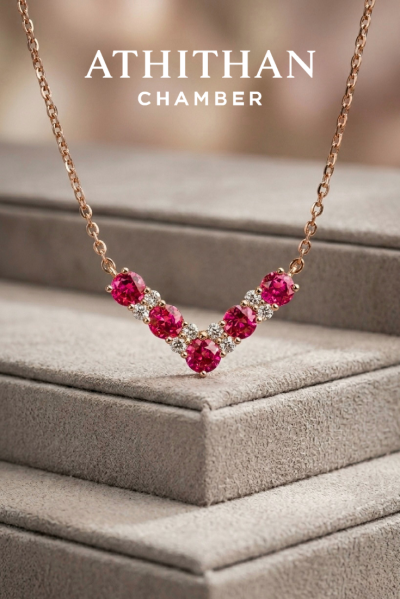 VIVID ARC - Ruby Necklace