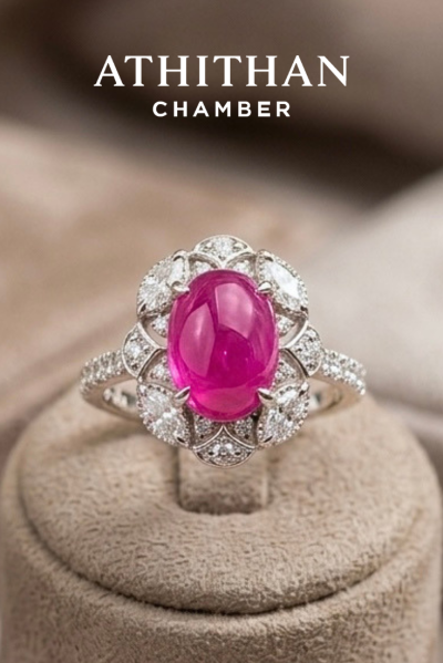 MADAME ROYALE - Burma Ruby Cabochon Ring