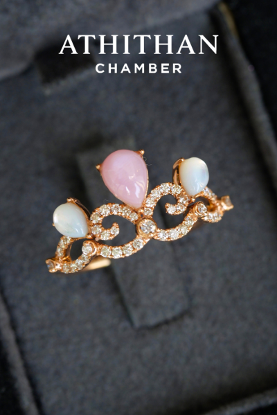 THE CROWN - Mother of Peal Ring (Pre-order 45 days)