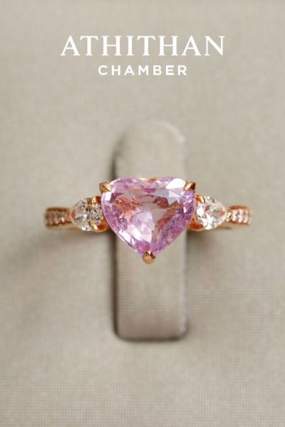 WITH HEART & SOUL Padparadscha Sapphire Ring