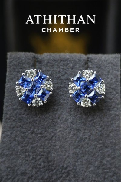 POISE - Royal Blue Sapphire Earrings