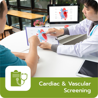 ชุดตรวจหัวใจและหลอดเลือด (Cardiac & Vascular Screening)