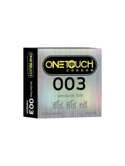 ถุงยางอนามัย Onetouch 003 ซีโร่ ซีโร่ ทรี (3ชิ้น)