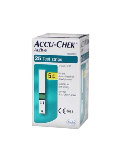 Accu-Chek Active Strips (แถบตรวจ) 25ชิ้น