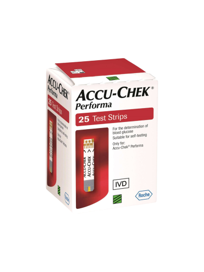 Accu-Chek Performa Strips (แถบตรวจ) 25ชิ้น