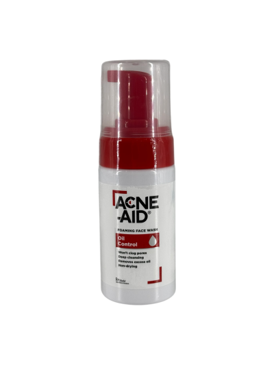 Acne-Aid Foaming Face Wash Oil Control 100ml แดง
