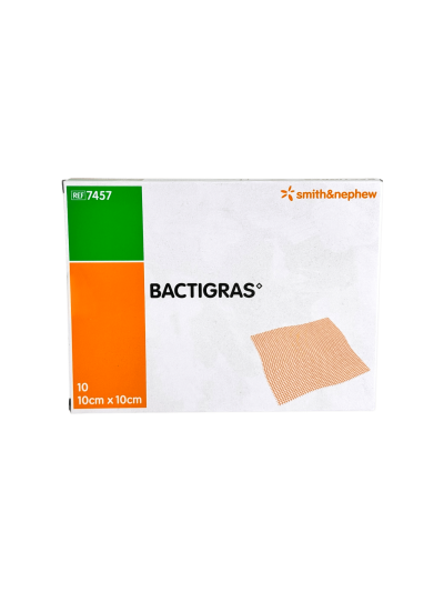 Bactigras 10cmx10cm (10 แผ่น)