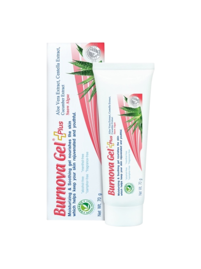 Burnova Gel Plus Snow Algae 70g (ชมพู)