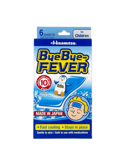 Byebye Fever(เด็กโต) ฟ้า (3ซอง x 2 ชิ้น)