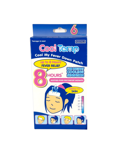 Cool Temp (น้ำเงิน) ผู้ใหญ่ (3ซอง x 2ชิ้น)