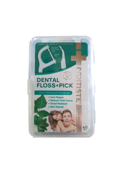 Dentiste ด้ามไหมขัดฟัน Tape Pick 40ชิ้น