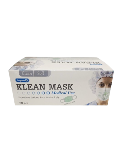 KLEAN MASK (เขียว) หน้ากากกระดาษ 3 ชั้น
