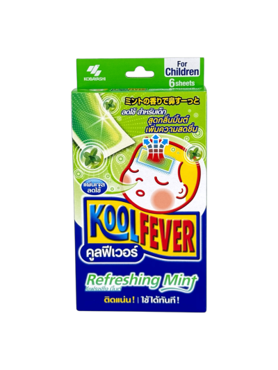 Kool Fever Children (Refreshing Mint) เขียว (3ซอง x 2ชิ้น)