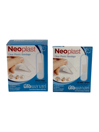 Neoplast Clear Plastic Bandage 10ชิ้น